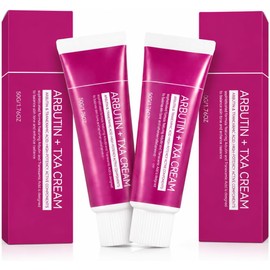 Crema Arbutina Tranexámico Ácido Hialurónico Piel Opaca Tono Desigual Pack 2 hidratante facial piel suave luminosa cuidado diario rostro uniforme reparación