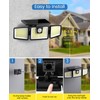 KIBTOY KIBTOY 156LED Solar Security Light Motion Sensor Outdoor, Easy