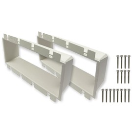 iMBAPrice IMBA-BE4 (UL Listed) 4-Gang Non-Metallic Electrical Power Outlet Box Extender, Power Switch Receptacles Accessories, 2-Pack