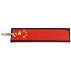 Llavero de bandera de China, 100% bordado