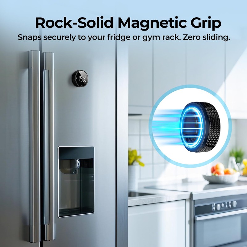 Allbean Magnetic Kitchen Timer for Cooking with Loud Alarm -