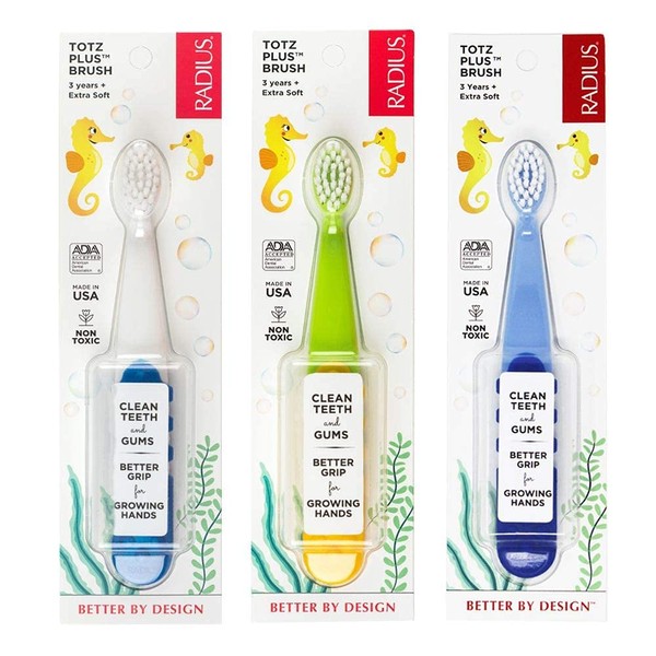 RADIUS RADIUS Totz Plus Brush Kids Toothbrush Silky Soft BPA