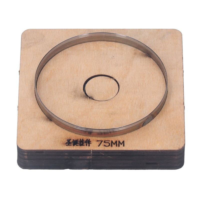 Leather Cutting Die 75mm Dia Round Shaped Manual Punching Molds