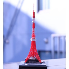 Japan Tabletop Development Geocraper Tokyo Tower Approx. 5.5 x W2.4 x D2.4 inches (140 x 60 x 60 mm), Made of ABS Pre-painted Scale Model