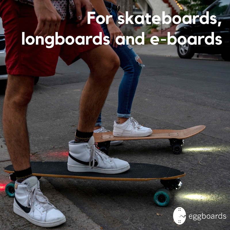 Eggboards Luces LED para monopatín bajo – Luces de longboard