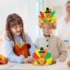 Winlyn 24 Sets Thanksgiving Turkey Headbands Fall Thanksgiving Craft Kits