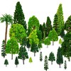 OrgMemory Mixed Model Trees, 29pcs, 1.5-6 inch(4-16 cm), Ho Scale