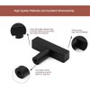goldenwarm 5Pack Kitchen Cabinet Knobs Black Drawer Knobs T Bar