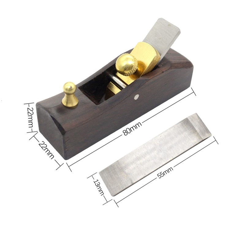 BOROCO Mini Ebony Hand Planer Carpenter's Grooves Trimming Carpenter's Slicer