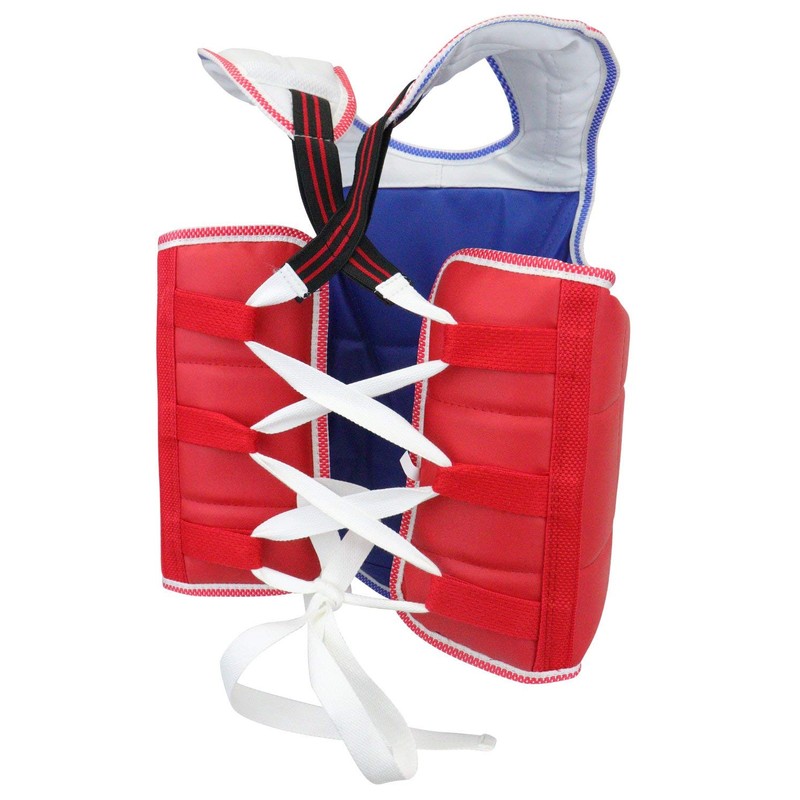 AAMA Solid Reversible Olympic Style Taekwondo Chest Guard Protector -