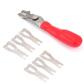 Floor Carpet Trimming Scraping Tool Stainless Steel Welding Scraping Kit Three Blades Ergonomic Design Vinyl Floor Welding Cutting Blade Tool