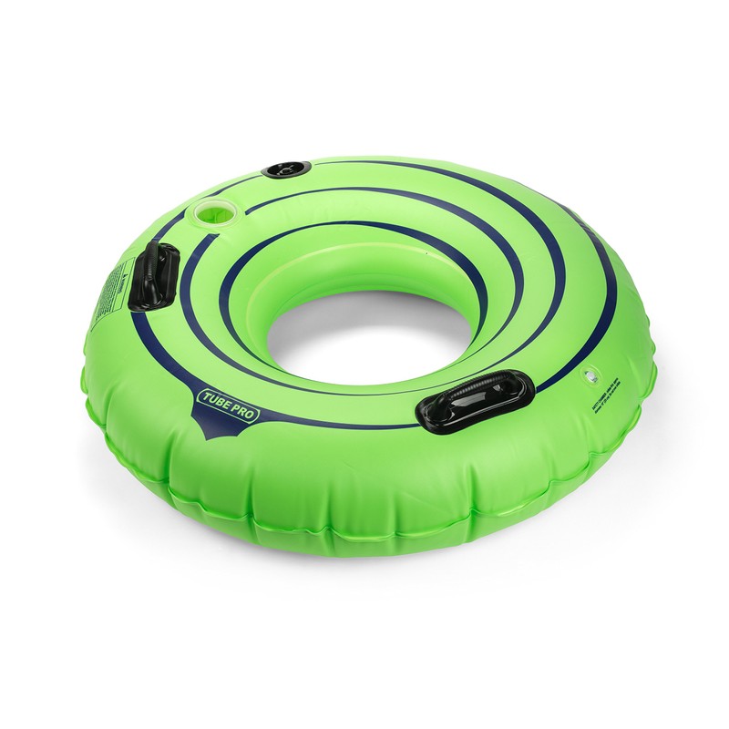 Tube Pro Green 44" Premium River Tube with Cupholder- Heavy