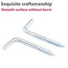 Ctyjia 20 pcs Screw Hooks, L Hook Screws, Self Tapping