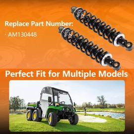 AM130448 2pcs Front Shock Absorber Suspension Kit for John Deere Gator TH TS TX 4X2 & 6X4 Trail Turf Worksite Military