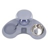 Double Cat Bowls Pet Food and Water Bowl Set Tilted