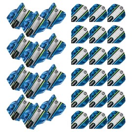 WINMAU Prism Alpha Extra Thick Dart Flights - 10 sets per pack (30 dart flights in total) (Poseidon)