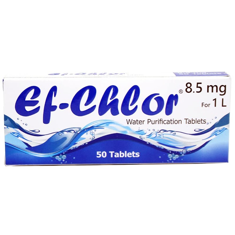 Ef-Chlor 8.5mg Water Purification Tablets - Pack of 100 |