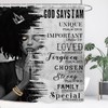 Yookeb African American Bathroom Shower Curtain 60W by 71H Inch