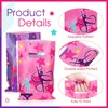 Janlaugh 100 Pcs Gymnastics Party Gift Bags with Handles Plastic