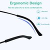 Junsika Eyeglass Temple End Tips Soft Silicone Anti Slip Eyeglass