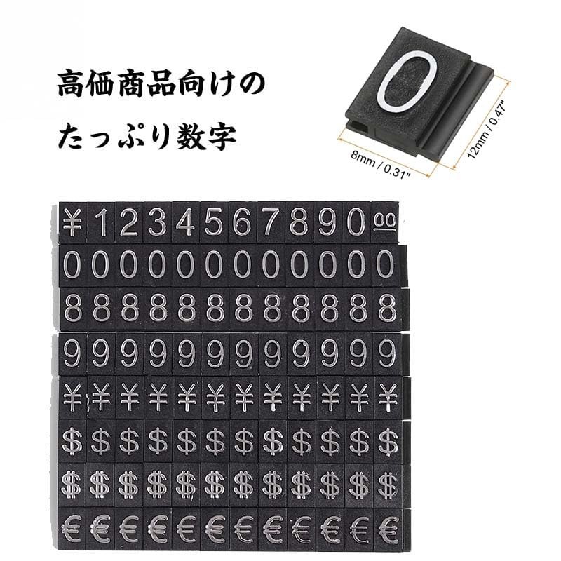Price Tag Number 0 Price Cube Set of 60 Cubes