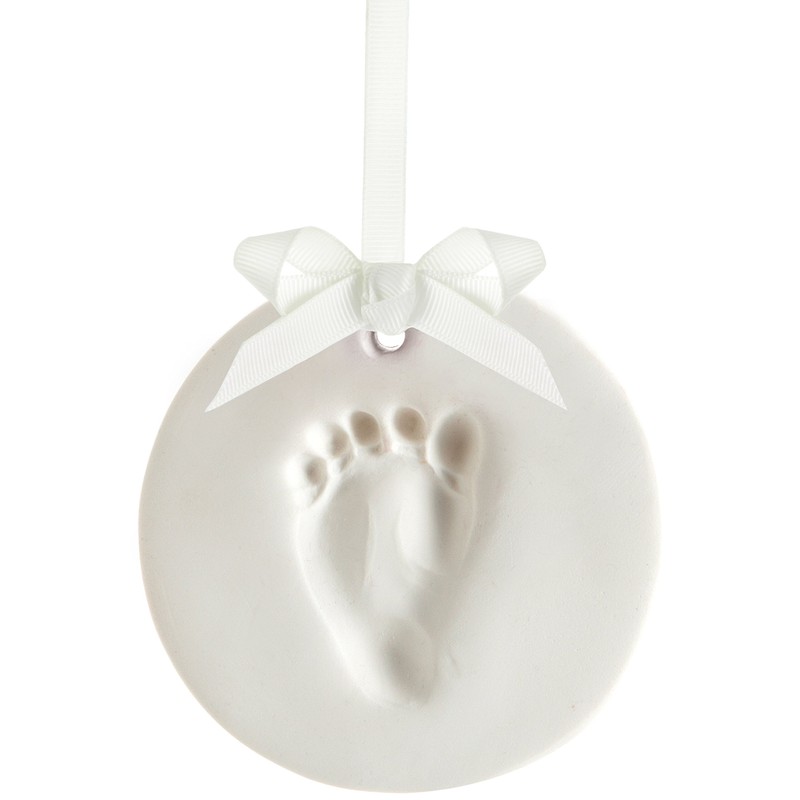 Pearhead Babyprints Baby Handprint or Footprint No Bake Keepsake Ornament,