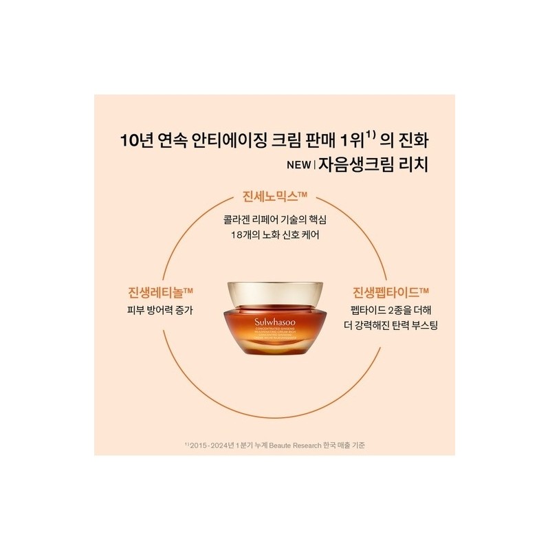 [Common] Concentrated Ginseng Renewing Cream Rich 30ml / [공통]자음생크림 리치