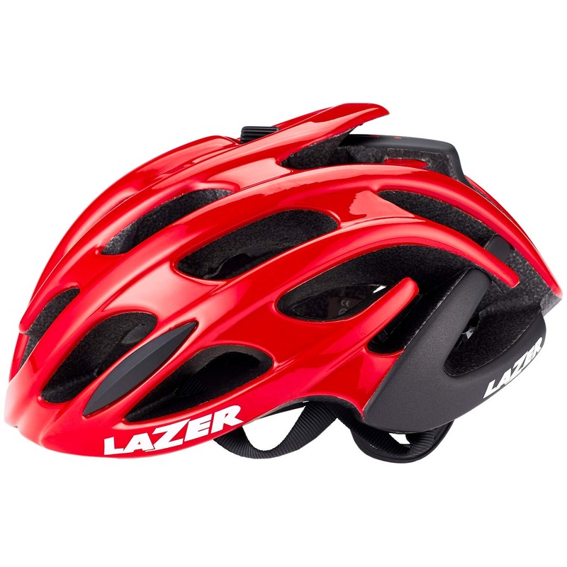 Lazer Blade+ In-Mold Rollsys® High Performance Cycle Helmet (Red/Black, Large)