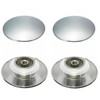 FASTROHY 2Pcs Chrome Basin Waste Easy Pop Up Bathroom Sink