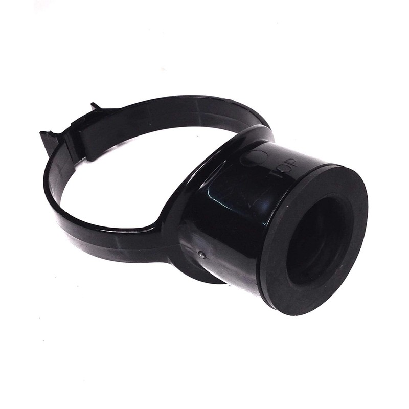 Floplast Soil Pipe Black Strap Boss with 40mm Rubber Boss