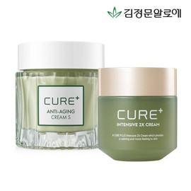 Kim Jong -moon Aloe Cure 2X Cream+Cure Anti -aging Cream s / 김정문알로에 큐어 2X크림+큐어 안티에이징 크림S