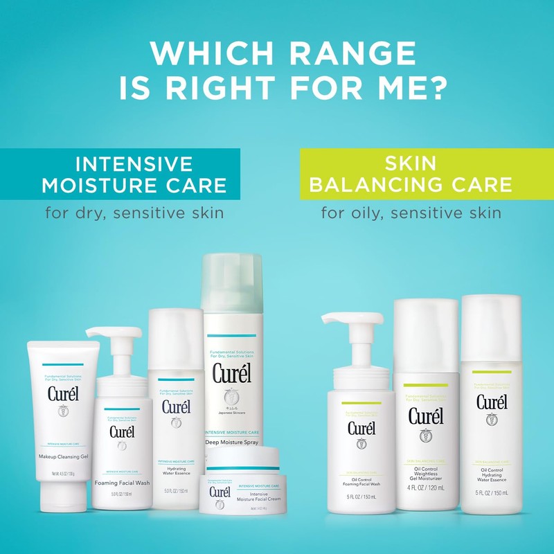 Curél Skin Balancing Care Oil Control Foaming Facial Wash 150ml