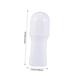 WOONEKY 10Pcs 50ml Essential Oil Roller Bottles Leakproof Plastic Roll-on Containers for Aromatherapy Portable and Smooth Surface for Travel