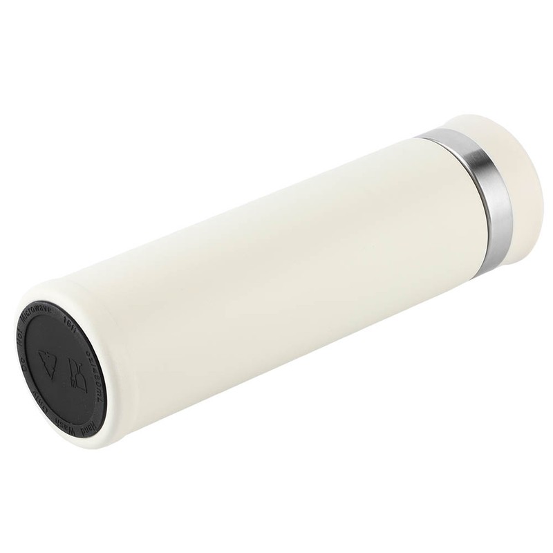 Intelligent TemperatureSensitive Vacuum Cup Mirror Smart TouchScreen Insulation Cup(Creamy White