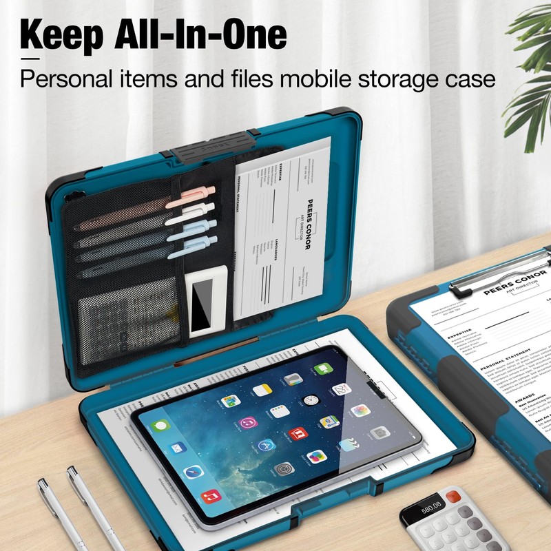 Sooez Toughest Clipboard with Storage, Internal Pen Pouch Included, Letter/