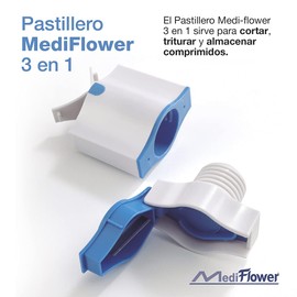 Mediflower 3-in-1 Pillendoosje, Pillendoosje, Snijder, Painter, 50 g