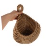 LABRIMP Jute Rope Hanging Basket Fruit Storage Wall-mounted Vegetable Organizer