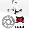 140mm Brake Disc Caliper Kit 6‑Hole Aluminum Alloy Wear Resistance