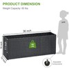 LEWIS&WAYNE Large Rectangular Block Planter Box Handmade Wicker Tall Planters