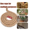 Vandham Natural Jute Rope, 4-Strand Thick Nautical Rope (1/2 inch