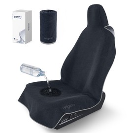 Wigoo Car Seat Cover Towel, Waterproof, for Use After Gym, Black, 1 Pack