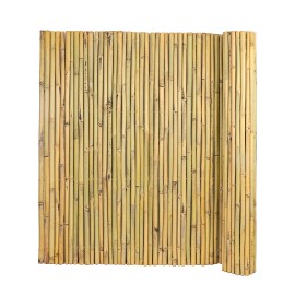 US Stock, 10-day Delivery, 4 ft x 6 ft Natural Bamboo Fence Bamboo Fencing Rolled up Privacy Fence Screen for Indoor Outdoorcolor: Light Yellow