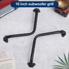 Datanly 4 Pcs 10 Inches Speaker Subwoofer Bar Grill Matte