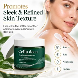 Deep Firming Body Cream, Peptide & Ceramide Body Moisturiser for Women, Hydrating Firming Neck & Body Cream with Hyaluronic Acid, Smoothing Nourishing Daily Skin Care for Dry Loose-Looking Skin,
