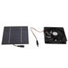 10W Solar Powered Panel Exhaust Fan Mini Ventilator Waterproof for