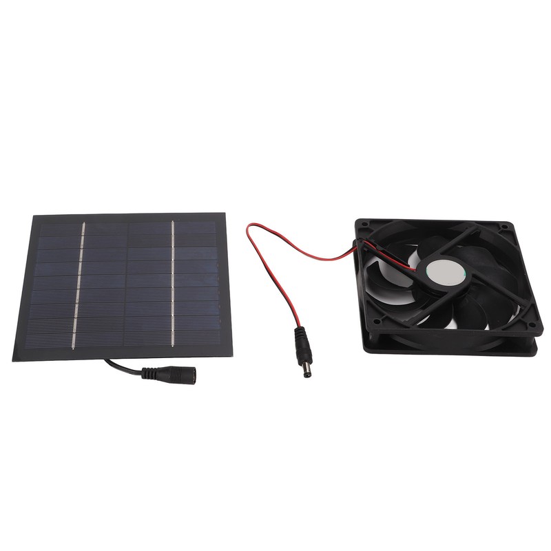10W Solar Powered Panel Exhaust Fan Mini Ventilator Waterproof for