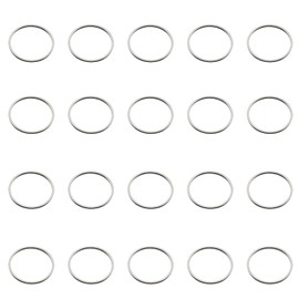 20 Pcs O Rings, Copper Link Loops Round Connectors Circle Ring for Earring Bracelet Necklaces Jewelry Making Keychain Craft,Silver 30 mm