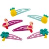 HAARallerliebst Hair Clips Set (6 Pieces | Pineapple, Flamingo and