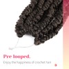 The BOHOBABE Pre-twisted Passion Twist Crochet Hair 14 Inch Short