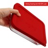 Sophico 3 Cup Rectangle Silicone Storage Cover Lids Replacement for